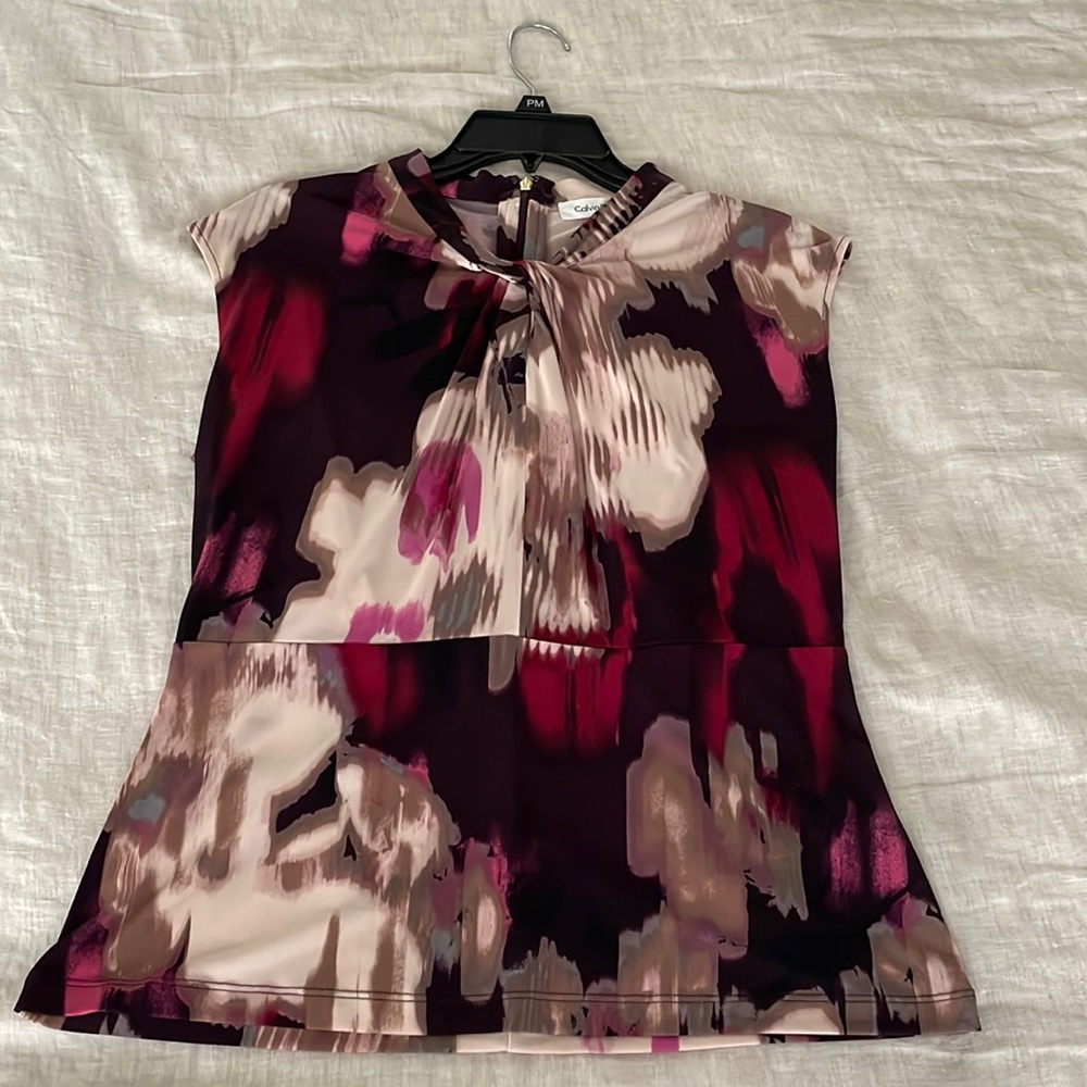 Calvin Klein Sleeveless Suit Blouse - Size PL